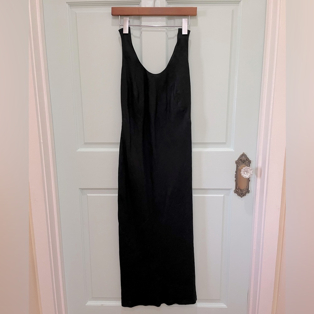 Banana Republic black linen dress in size 0